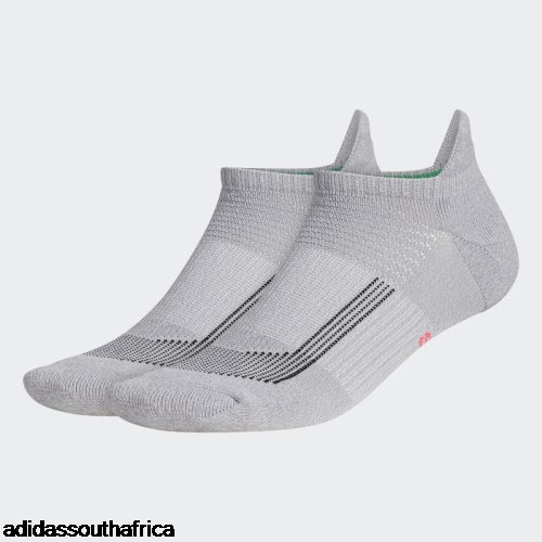 Light Grey Running Superlite Tabbed No-Show Socks 2 Pairs Adidas Adidas South Africa