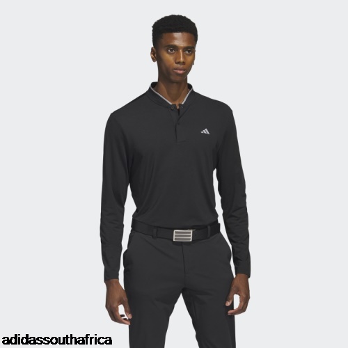 Black Long Sleeve Polo Shirt Adidas South Africa