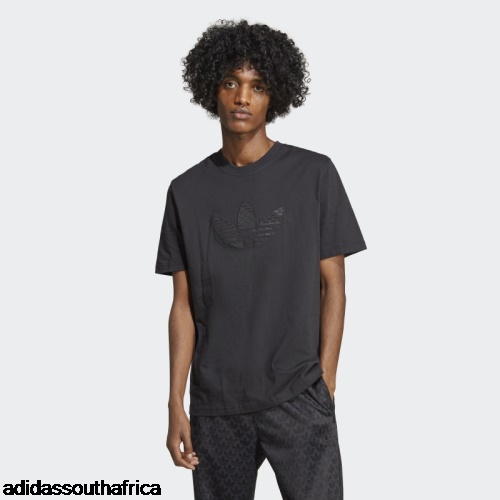 Black Graphics Monogram Tee Adidas South Africa