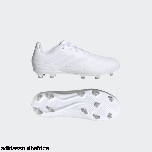 White Copa Pure.3 Firm Ground Boots Adidas Adidas Shoes South Africa