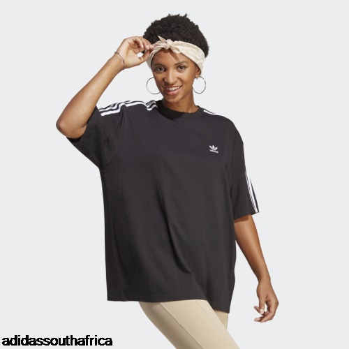 Black Adicolor Classics Oversized Tee Adidas South Africa