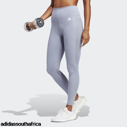 Silver Violet Train Essentials High-Intensity 7/8 Leggings Adidas South Africa