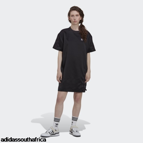 Always Original Laced Tee Dress Black Adidas South Africa