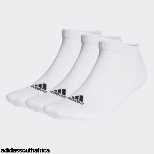 Cushioned Low-Cut Socks 3 Pairs Black Adidas South Africa