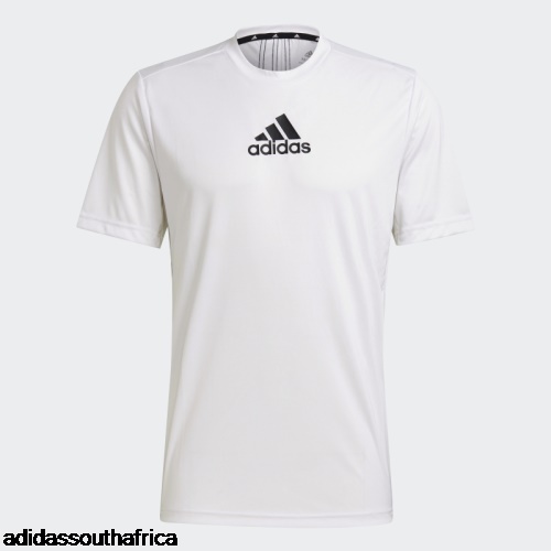 Designed to Move Sport 3-Stripes Tee White Adidas South Africa