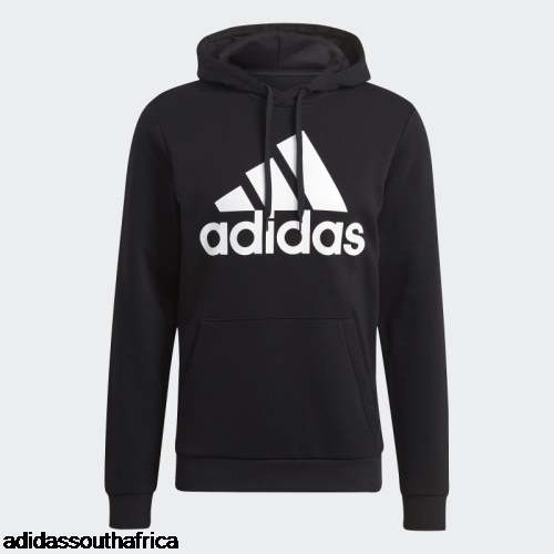 Essentials Fleece Big Logo Hoodie Black Adidas South Africa