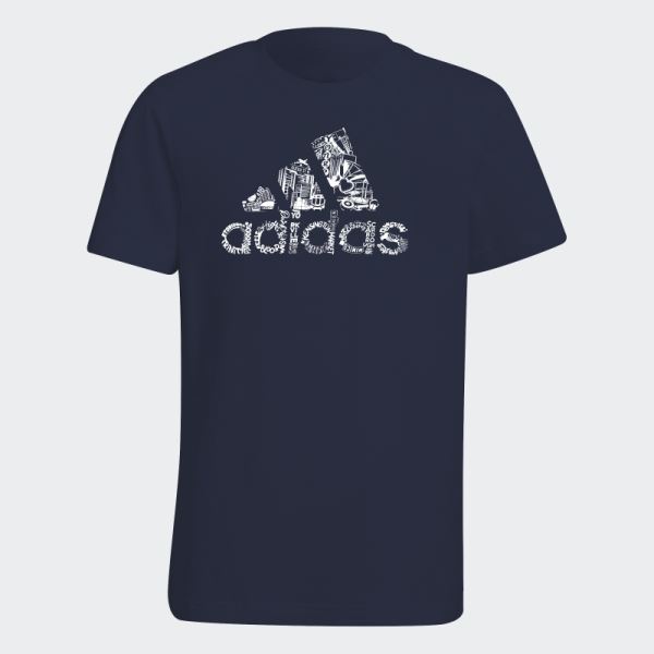 Adidas Badge of Sport Youth Tee Navy