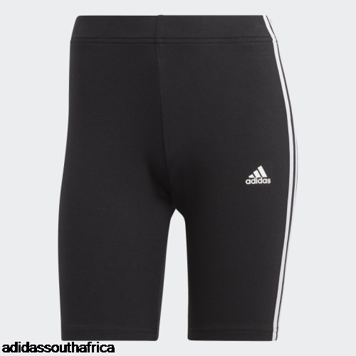 Essentials 3-Stripes Bike Shorts Black Adidas Adidas South Africa