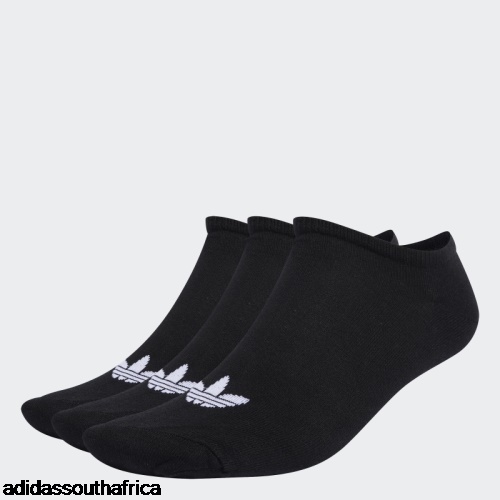 Black Trefoil Liner Socks 3 Pairs Adidas South Africa