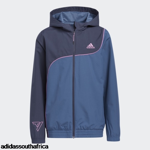 Navy Big Kids Trae Young Jacket Adidas South Africa