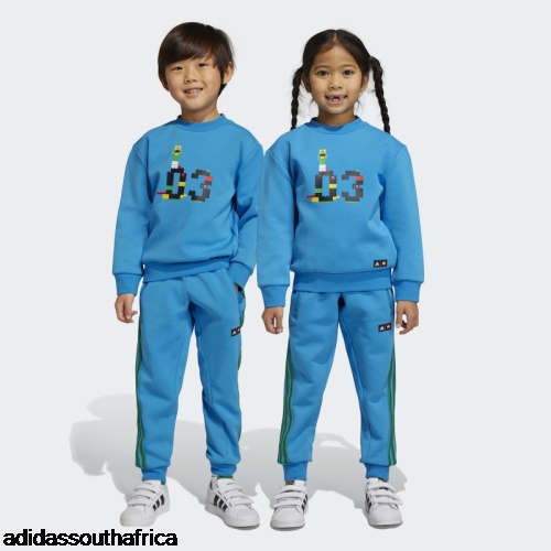 x Classic LEGO Crew Sweatshirt and Pant Set Blue Fashion Adidas South Africa