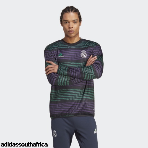 Real Madrid Pre-Match Warm Top Black Adidas Adidas South Africa