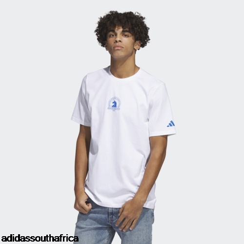 Boston Marathon 2023 Map Graphic Tee White Adidas Adidas South Africa