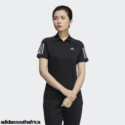 Black 3-Stripes Polo Shirt Adidas South Africa