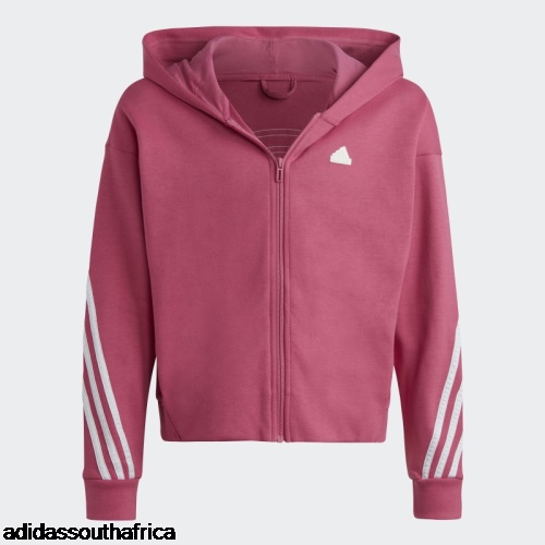 Future Icons 3-Stripes Full-Zip Hoodie Fuchsia Adidas South Africa