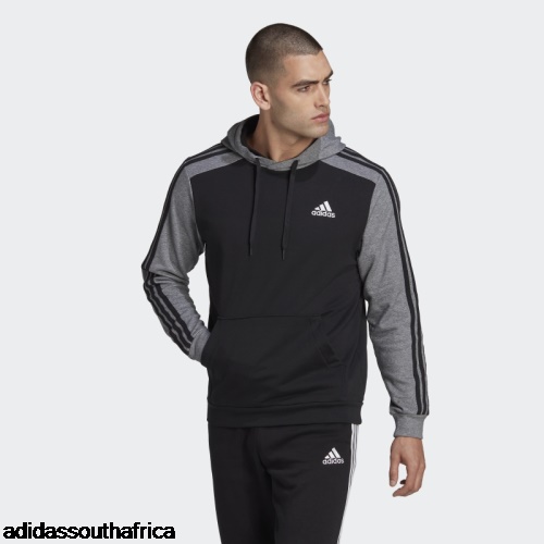 Black Essentials Malange French Terry Hoodie Adidas Adidas South Africa