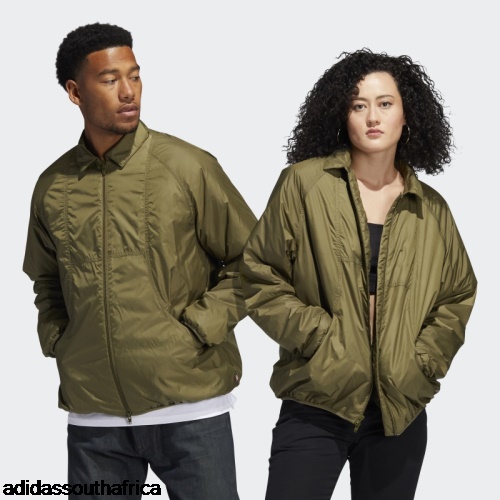 Insulated Coach Jacket (Gender Neutral) Olive Adidas Adidas South Africa