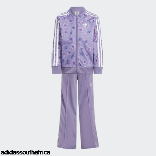 Lilac Floral Tracksuit Adidas South Africa