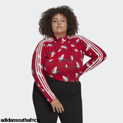 Red Thebe Magugu Bodysuit (Plus Size) Adidas Adidas South Africa