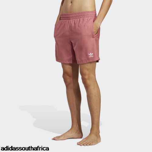 Originals Essentials Solid Swim Shorts Pink Adidas South Africa