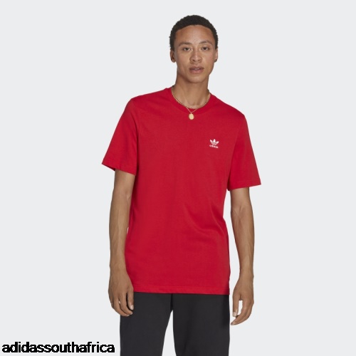 Trefoil Essentials T-Shirt Scarlet Adidas South Africa