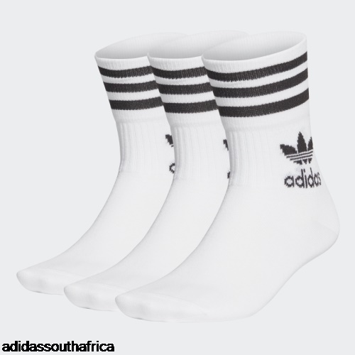 MID-CUT CREW SOCKS - 3 PAIRS Black Adidas South Africa