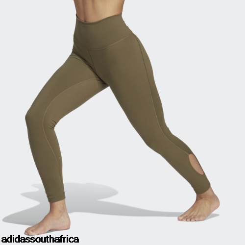 Olive Yoga Studio Wrapped 7/8 Leggings Adidas Adidas South Africa