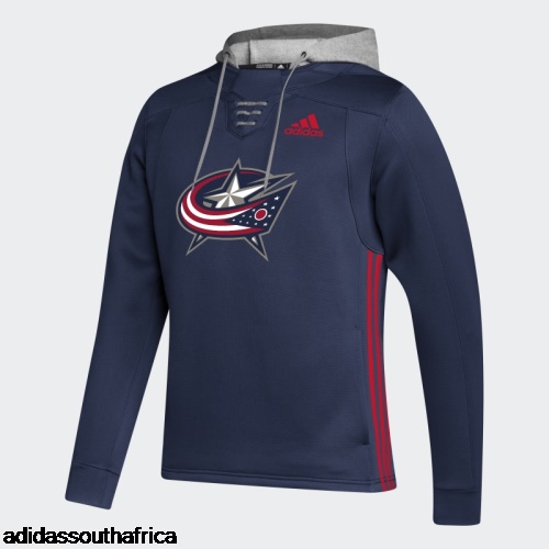 Columbus Blues Skate Lace Hoodie Navy Adidas South Africa