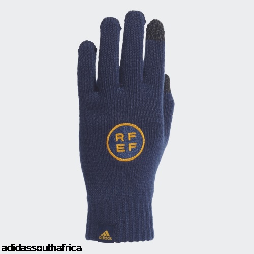 Navy Blue Spain Knit Gloves Adidas South Africa