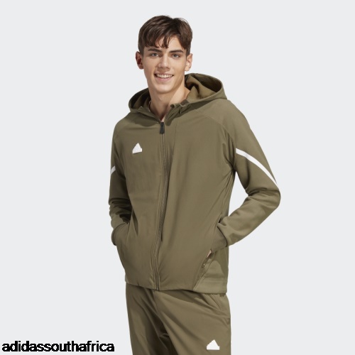 Olive Designed 4 Gameday Premium Full-Zip Track Top Adidas South Africa