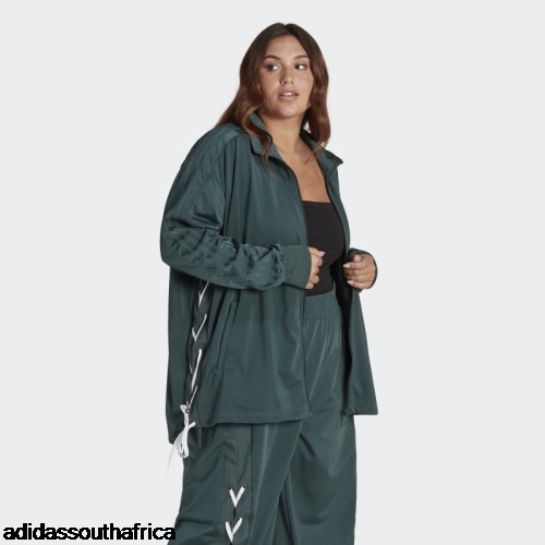 Always Original Laced Track Jacket (Plus Size) Mineral Green Adidas South Africa