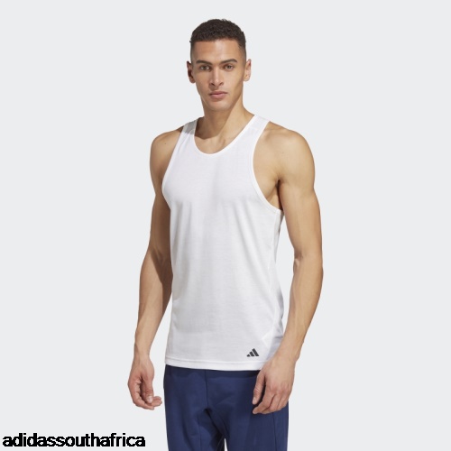 White Yoga Base Training Tank Top Adidas South Africa