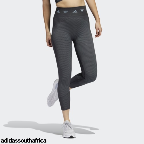 AEROKNIT Training 7/8 Leggings Grey Adidas South Africa