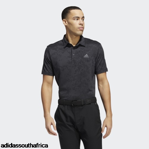 Jacquard Polo Shirt Carbon Adidas South Africa