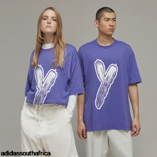 Fashion Y-3 Graphic Logo Short Sleeve Tee Adidas South Africa