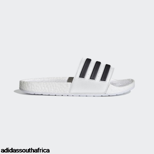 White Adilette Boost Slides Adidas Shoes South Africa