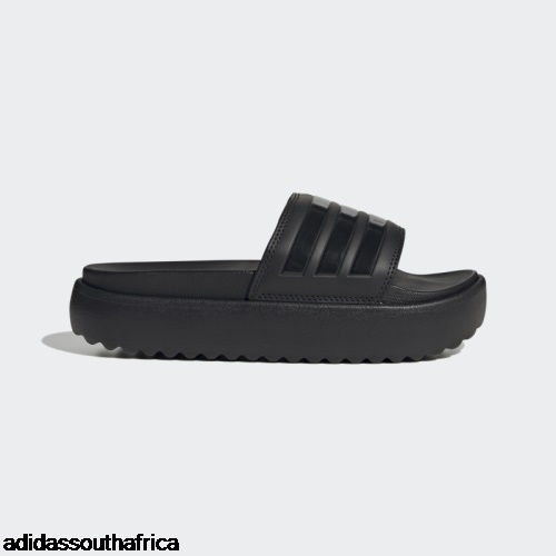 Black Adilette Platform Slides Adidas Adidas Shoes South Africa