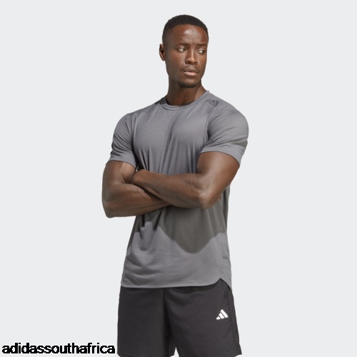 Grey Designed for Training Tee Adidas South Africa