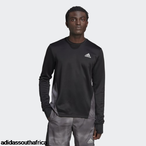 Own the Run Colorblock Sweatshirt Grey Adidas South Africa