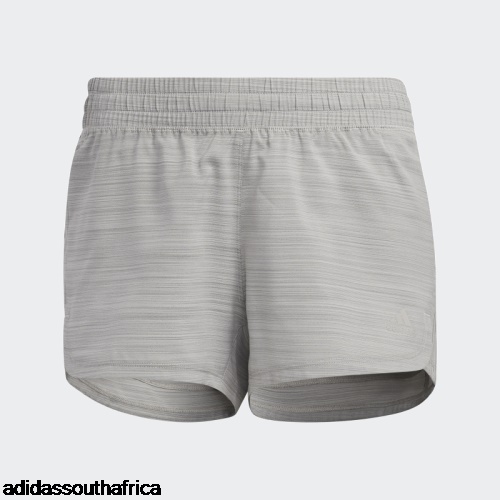 Stylish Mgh Solid Grey Pacer 3-Stripes Woven Heather Shorts Adidas Adidas South Africa