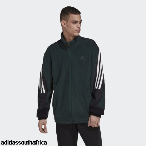 Green Future Icons 3-Stripes Polar Fleece Track Top Adidas South Africa