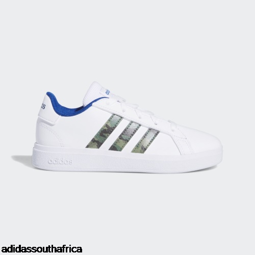 Grand Court Lifestyle Lace Tennis Shoes White Adidas Adidas Shoes South Africa