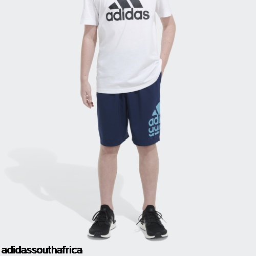 Navy Essentials Woven Badge of Sport Shorts Adidas Adidas South Africa