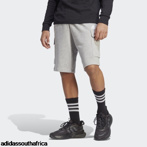 Essentials French Terry Cargo Shorts Medium Grey Adidas South Africa