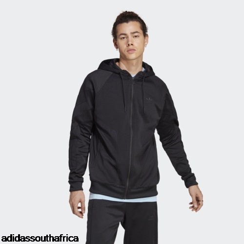 Black Rekive Hooded Track Top Fashion Adidas South Africa