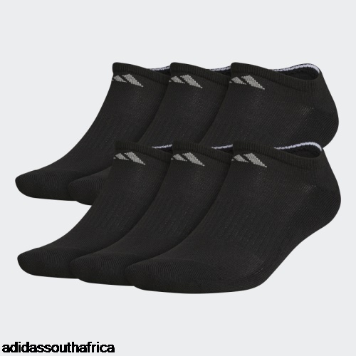 Black Athletic Cushioned No-Show Socks 6 Pairs Adidas Adidas South Africa