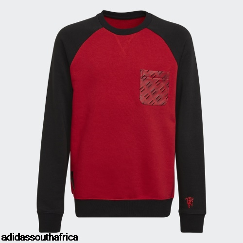 Real Red Manchester United Crew Sweatshirt Adidas South Africa